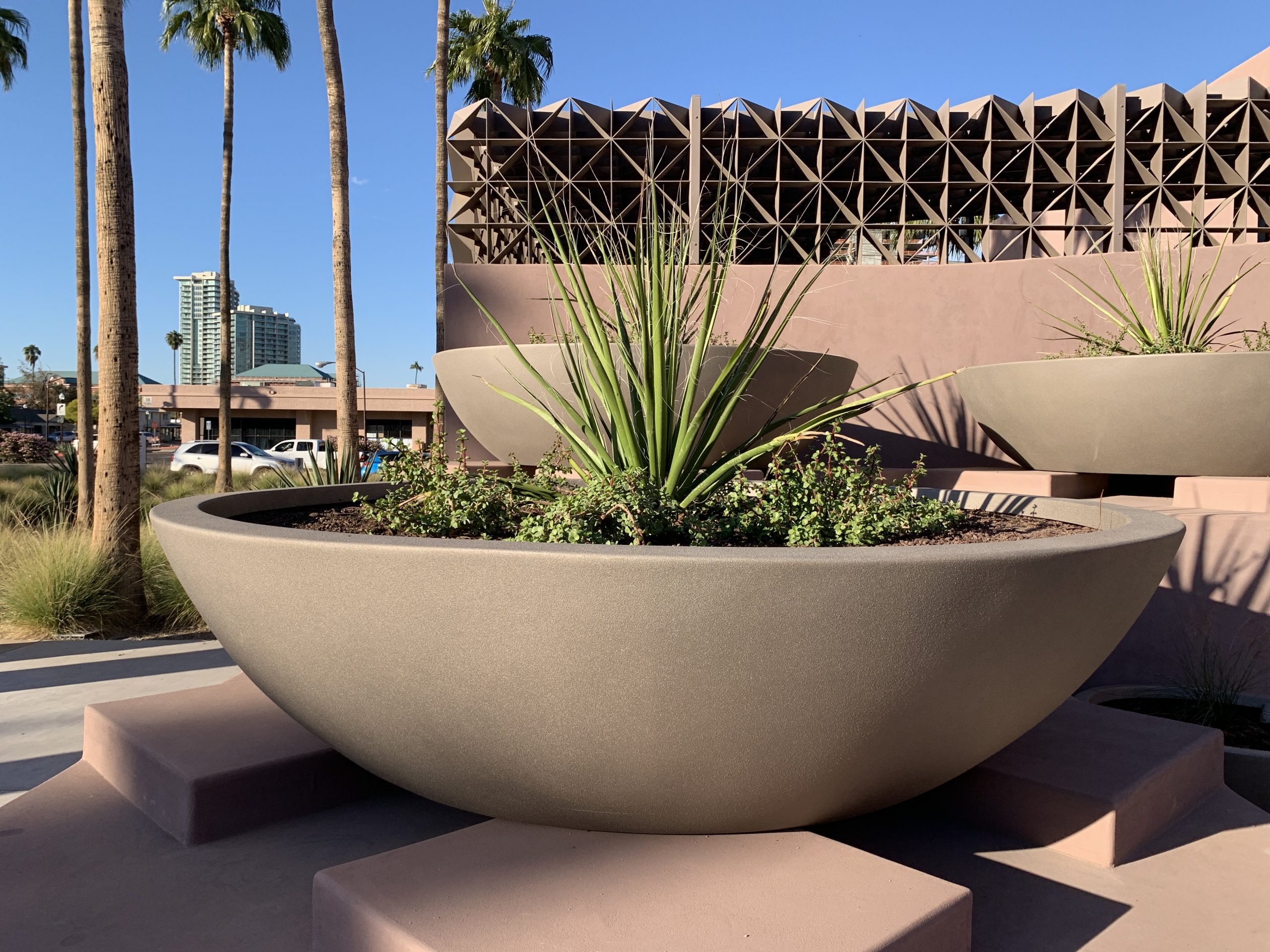 8' diameter Lido bowls are front and center